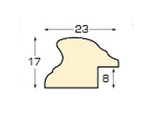 Cornice Ovale Noce Anticato 8x10 cm da parete con vetro e schienale