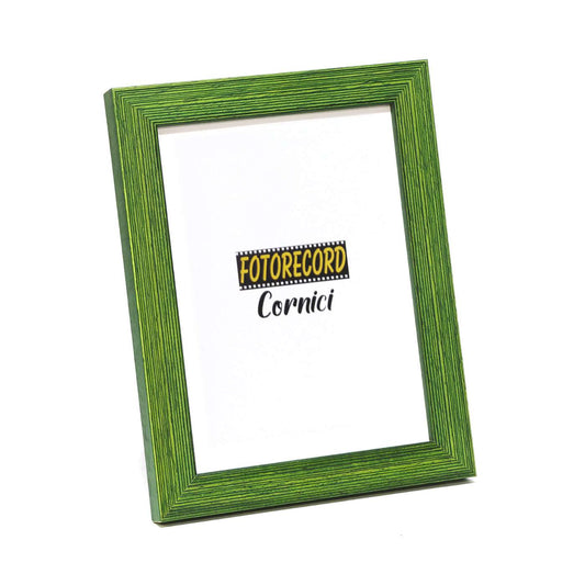 Cornice fotografica in legno Zigrinato Opaco colore Verde - 20VERDE