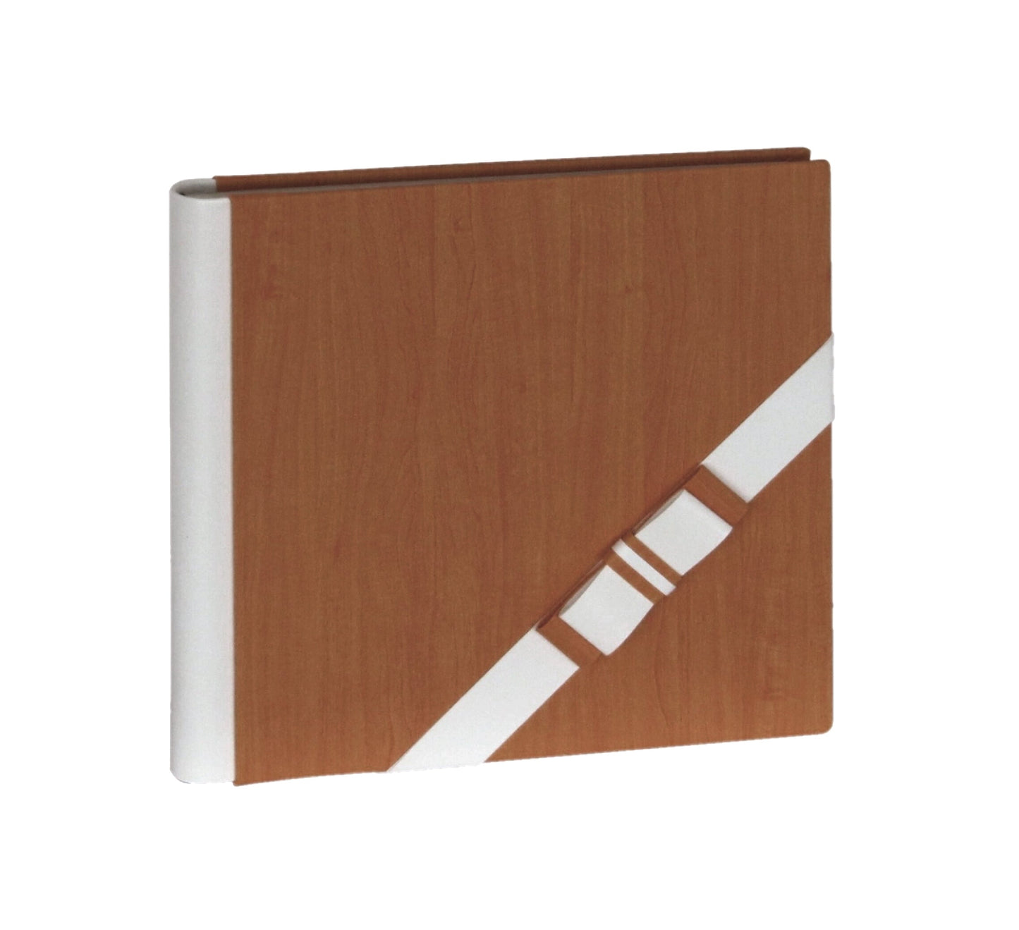 Album fotografico con copertina in ecopelle effetto legno con fiocco - FR0201004 Fotorecord