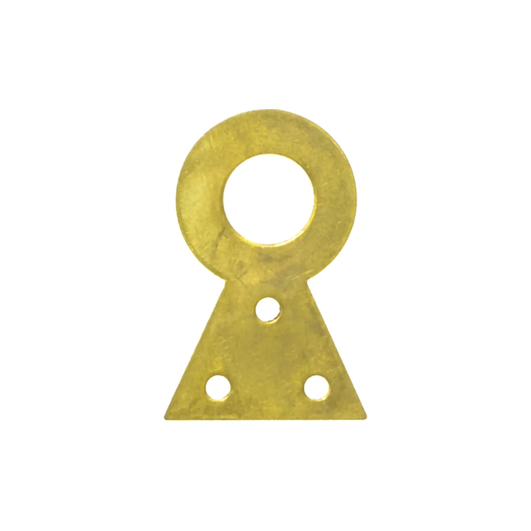 Attaccaglie fisse ottonate con occhiello 28×37 mm – Confezione da 10 pezzi