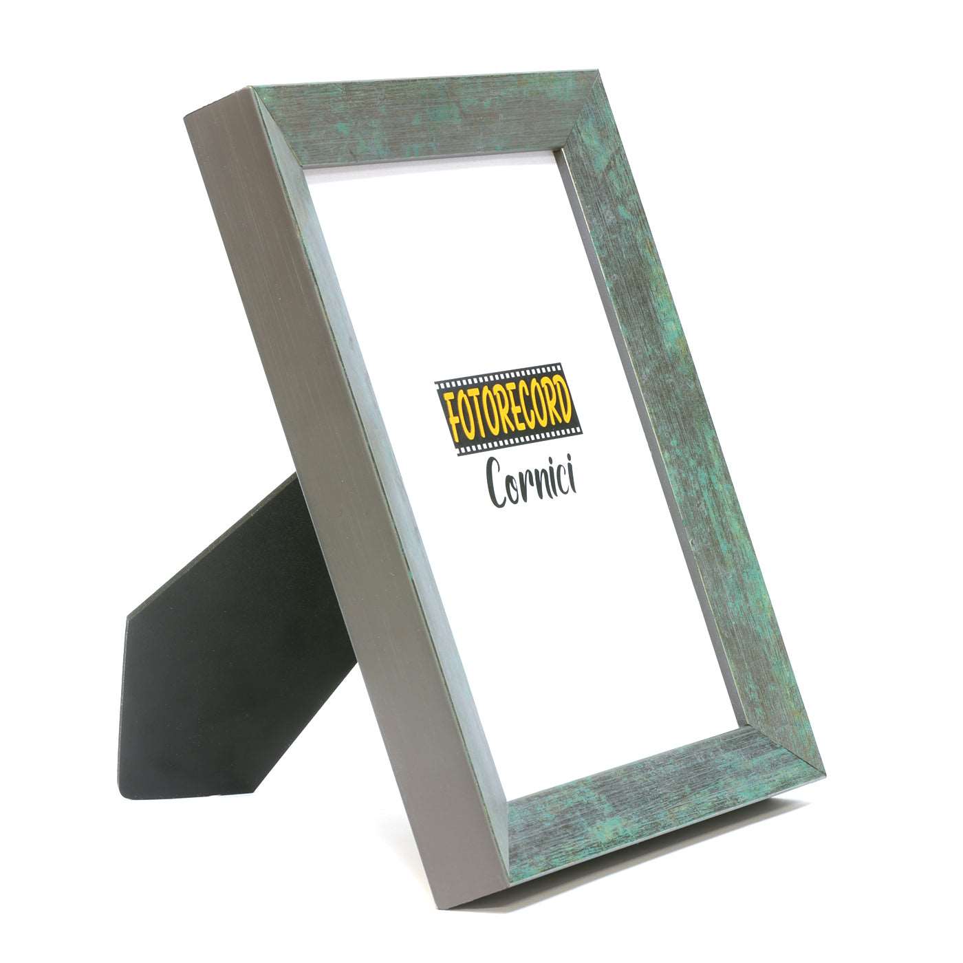 Cornice portafoto argento e verde - A4657003 Fotorecord