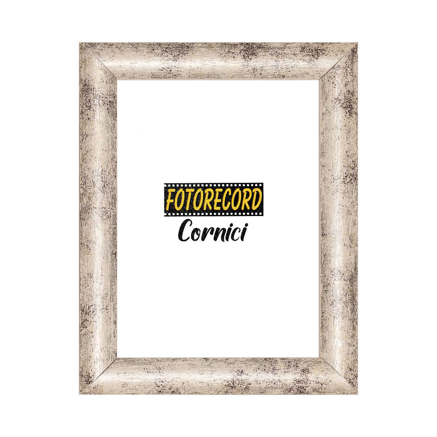 Cornice portafoto bianca e argento - A7603BIARG Fotorecord