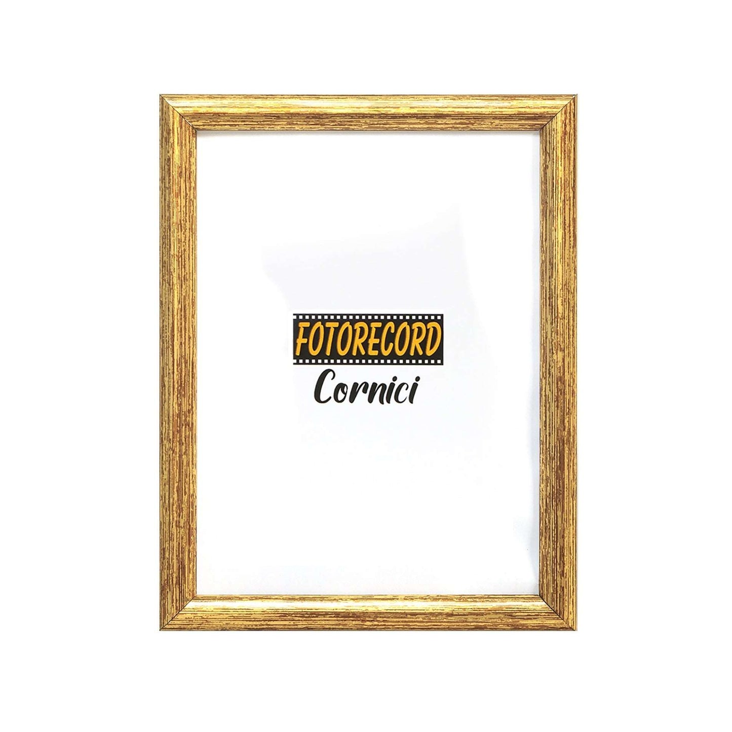 Cornice portafoto con angoli arrotondati oro - A56628 Fotorecord