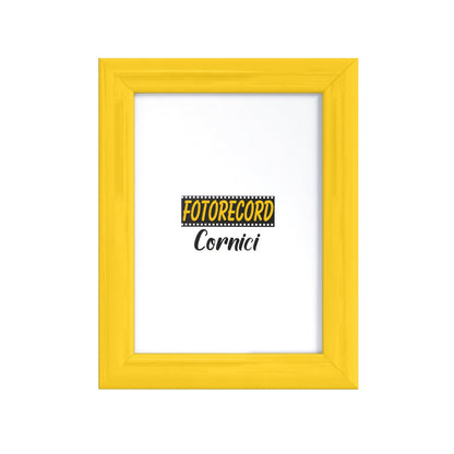Cornice portafoto giallo laccato lucido - A2L25GI Fotorecord