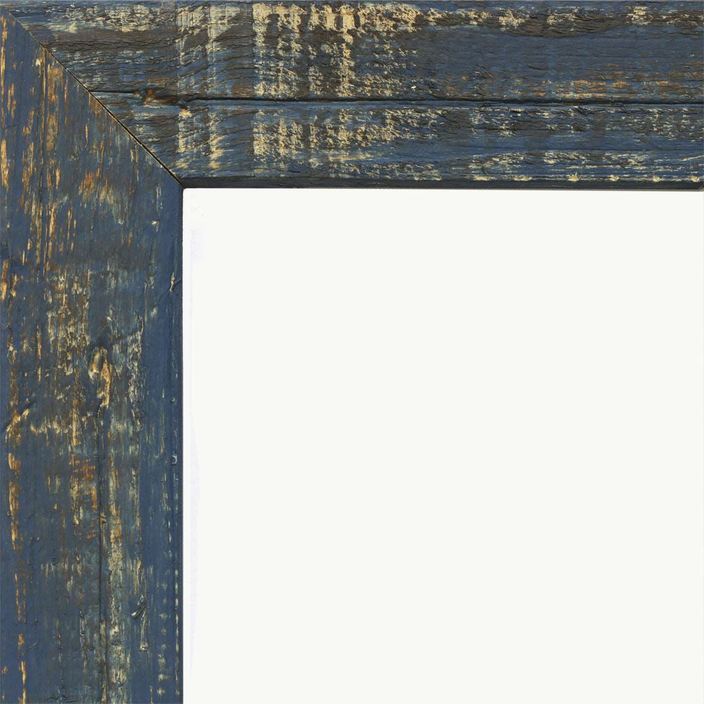 Cornice portafoto in legno blu opaco graffiato - A44BLU Fotorecord