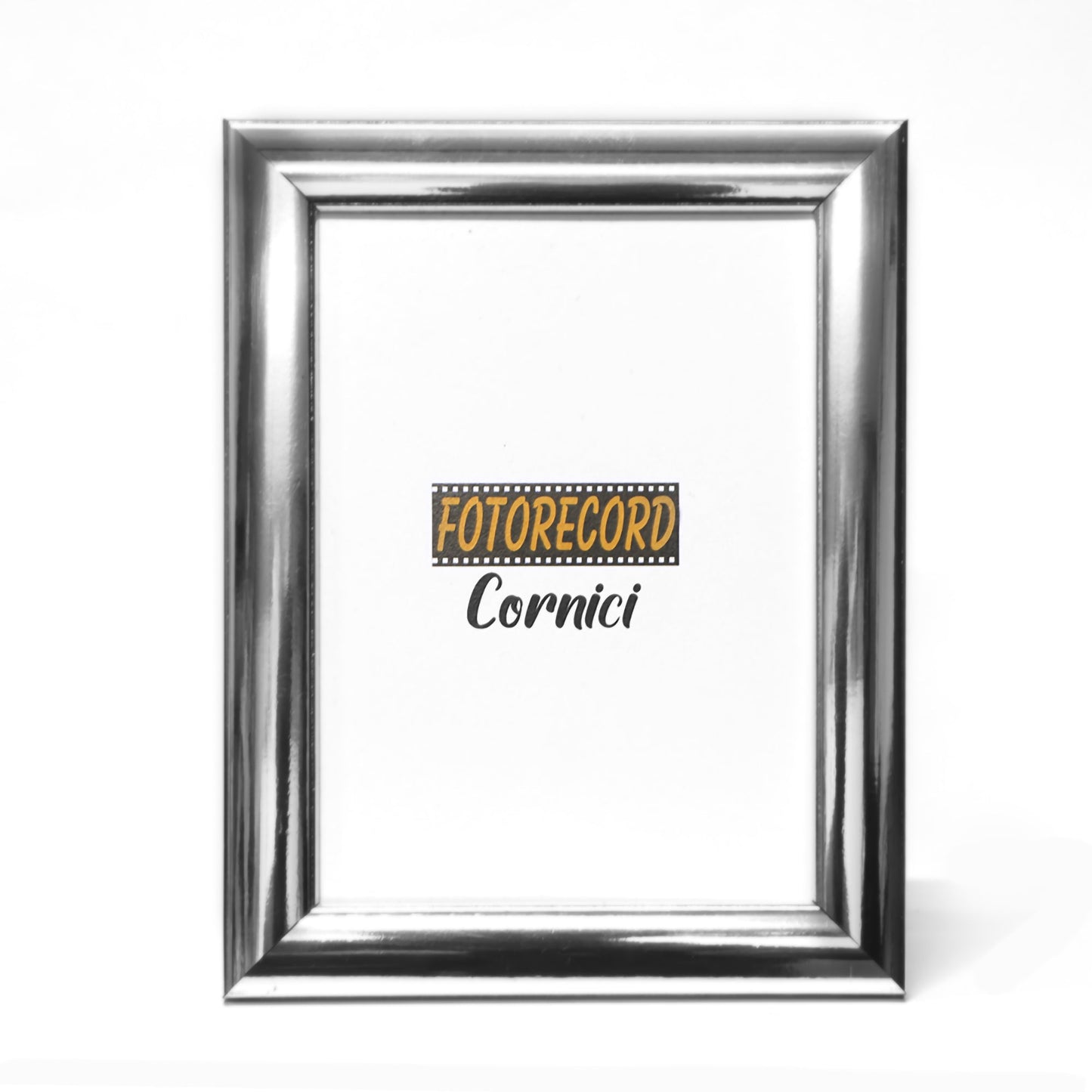 Cornice portafoto in legno laccato argento lucido - A271ARL Fotorecord