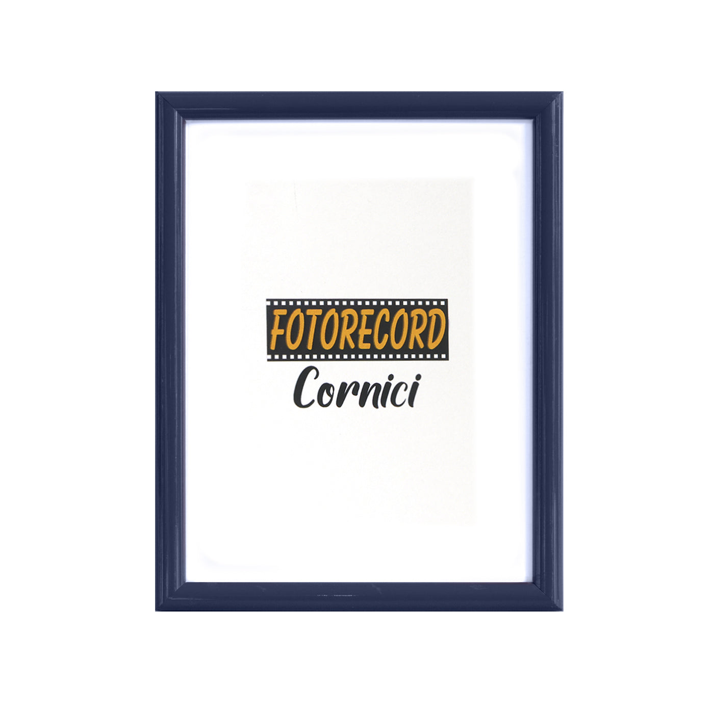 Cornice portafoto in legno laccato blu - A21501BL Fotorecord