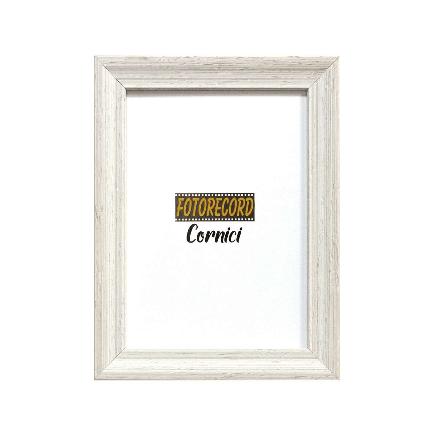 Cornice portafoto in legno sagomato bianco perla - A291PER Fotorecord