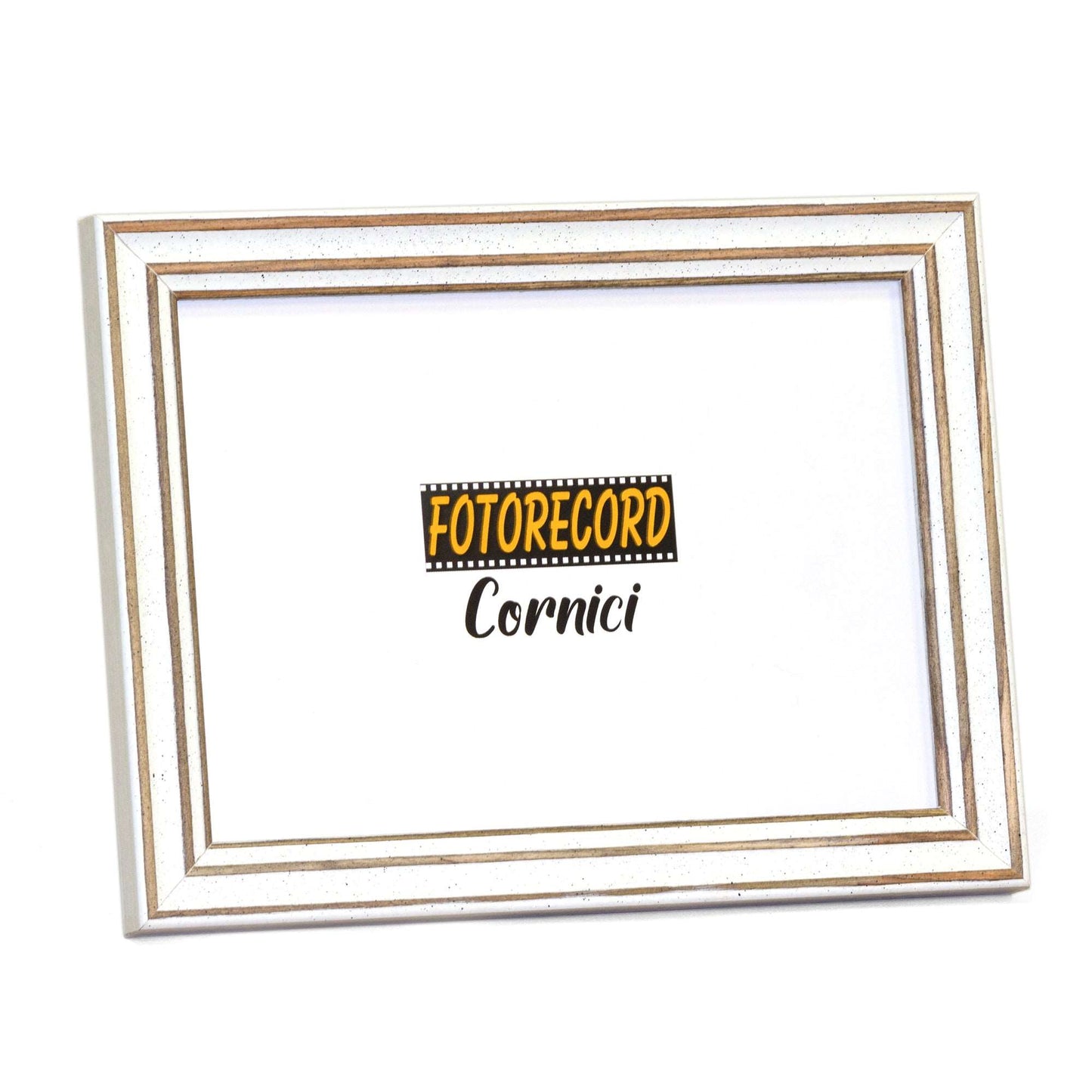 Cornice portafoto in legno spellato bianco - A2910BI Fotorecord
