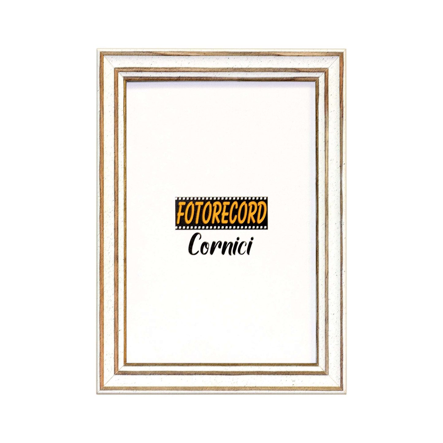 Cornice portafoto in legno spellato bianco - A2910BI Fotorecord