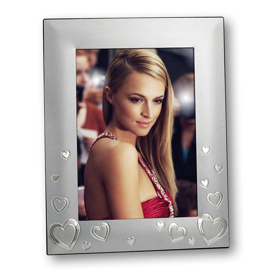 Cornice portafoto in silver a tema San Valentino - FR0107001 Fotorecord
