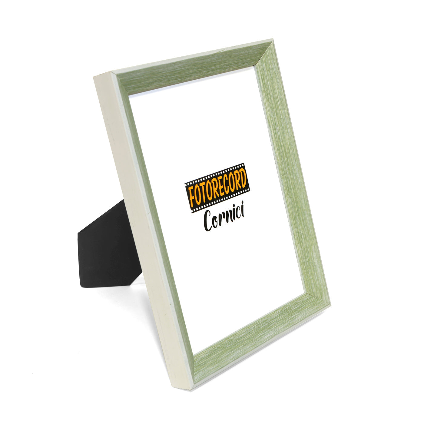Cornice portafoto sagomata bianca e verde - A239VER Fotorecord