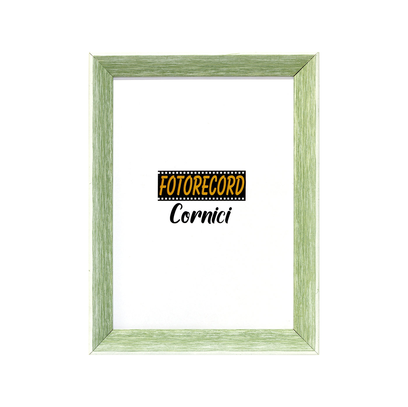 Cornice portafoto sagomata bianca e verde - A239VER Fotorecord