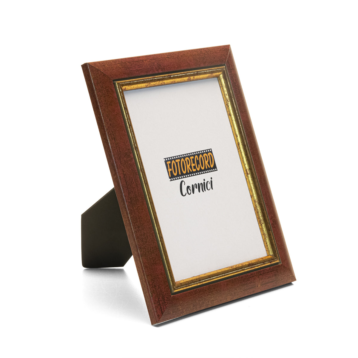 Cornice portafoto sagomata oro e rosso - A353RS Fotorecord