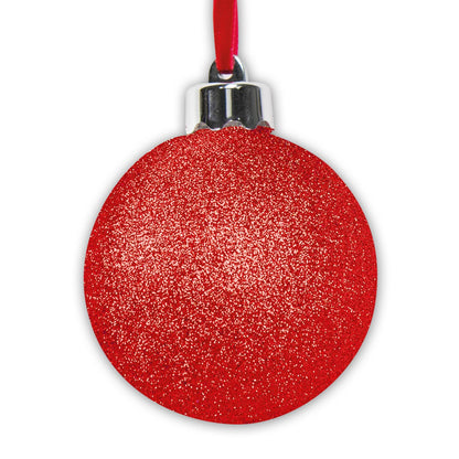 Palla di Natale Rossa con foto personalizzata - FR0302007 Fotorecord