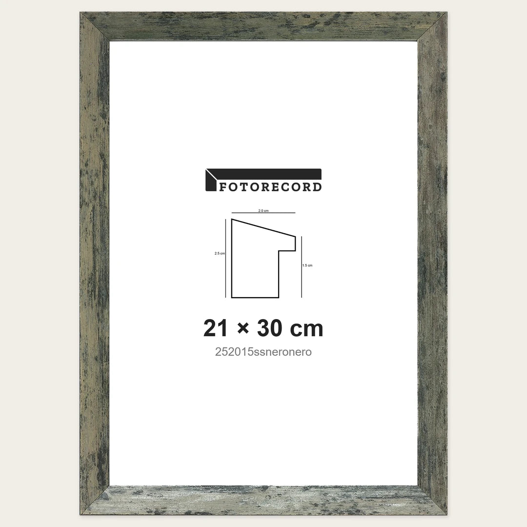 Kit Cornice Completa 21x30 cm — Nero Satinato | 252015ssneronero