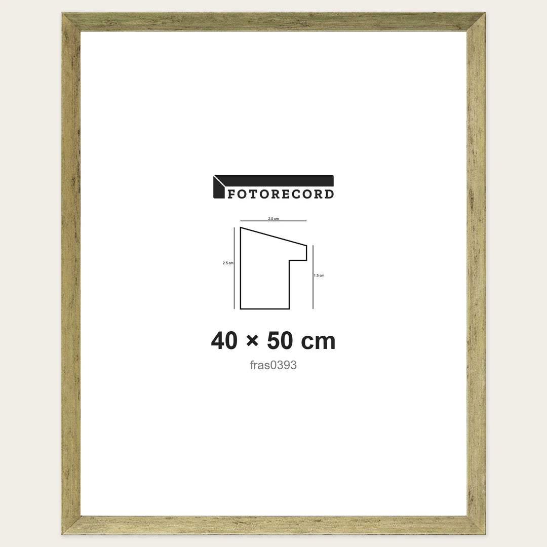 Kit Cornice Completa 40x50 cm — Oro Satinato | fras0393