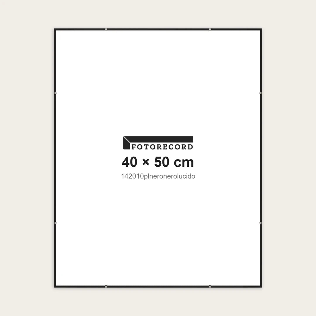 Kit Montatura a Giorno 40x50 cm — Nero Lucido | 142010plneronerolucido
