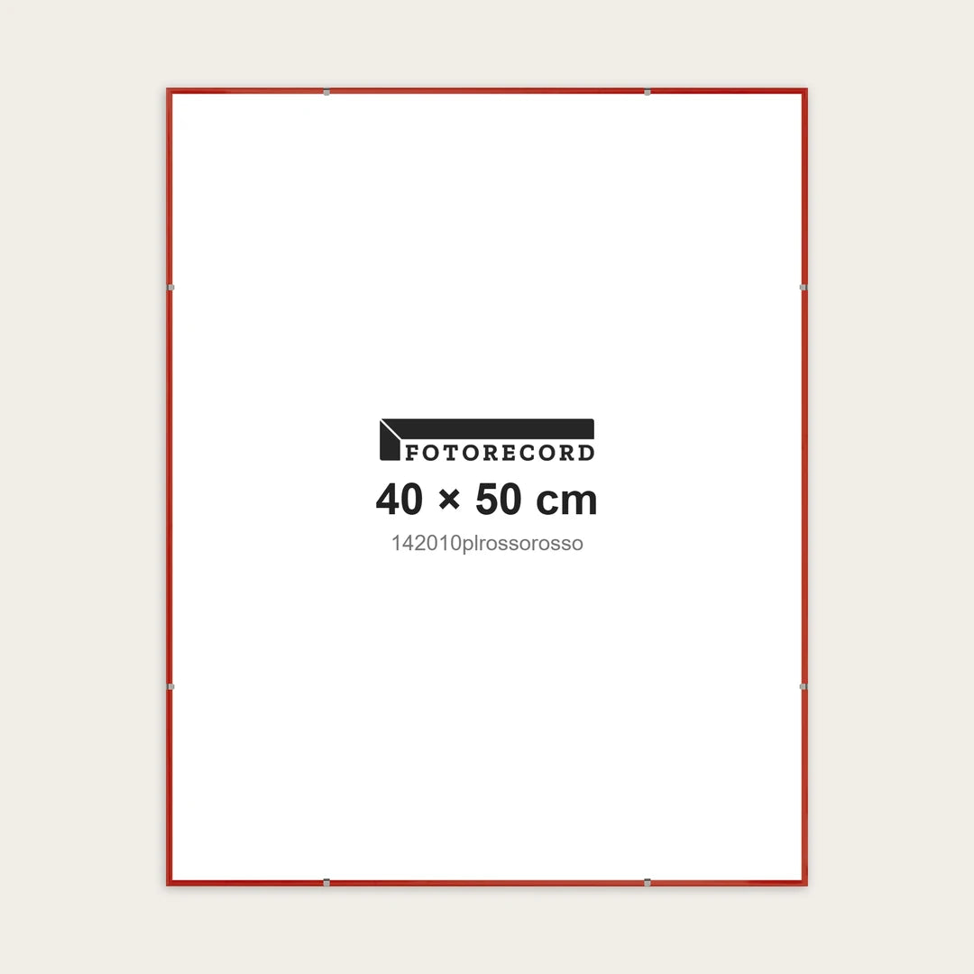 Kit Montatura a Giorno 40x50 cm — Rosso Lucido | 142010plrossorosso
