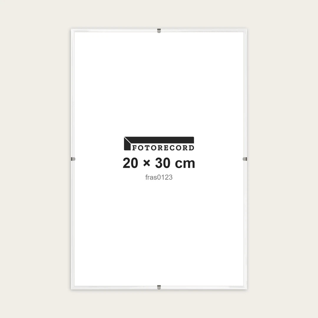 Kit Montatura a Giorno 20x30 cm — Bianco Lucido | fras0123