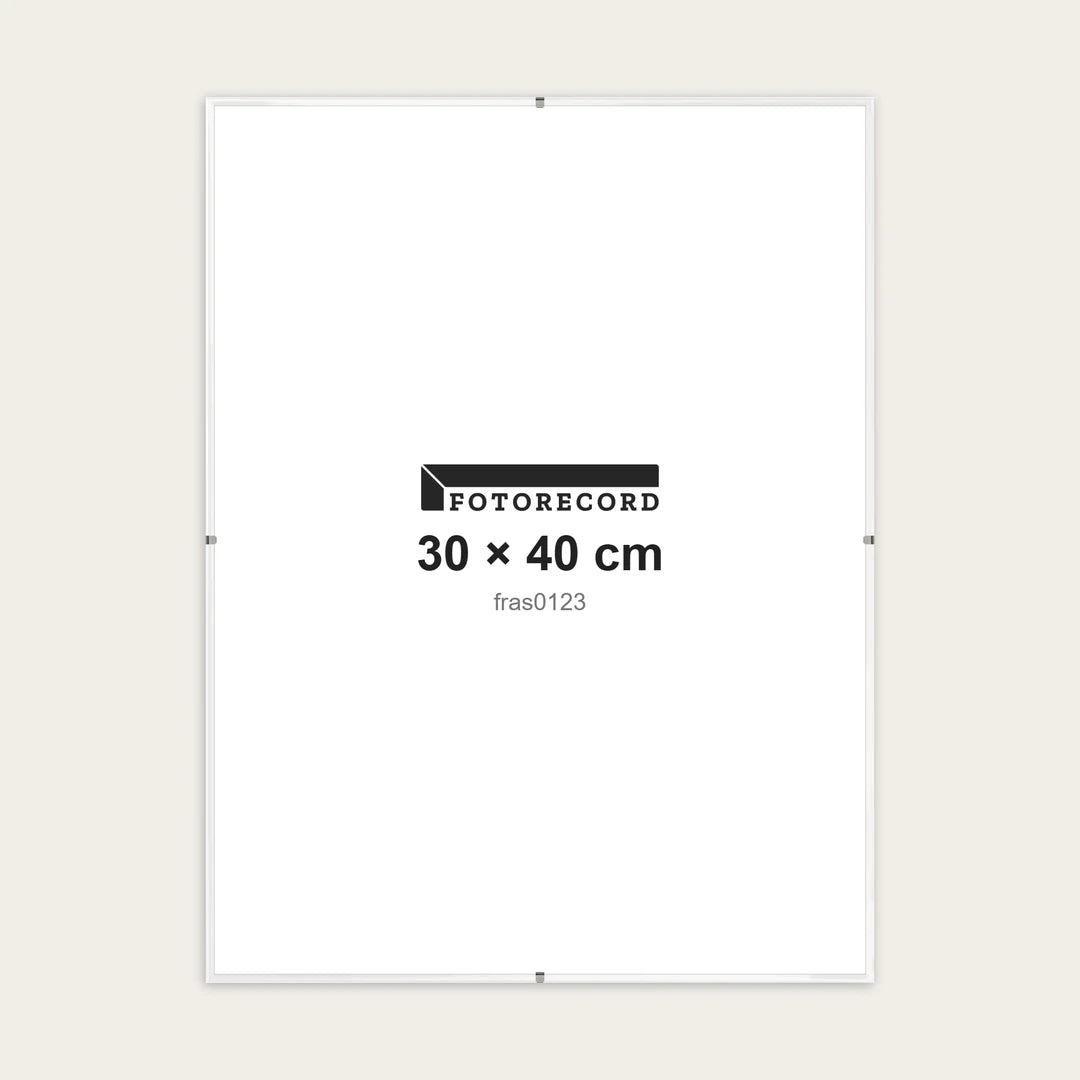 Kit Montatura a Giorno 30x40 cm — Bianco Lucido | fras0123