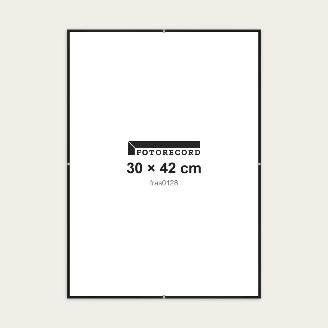 Kit Montatura a Giorno 30x42 cm — Nero Lucido | fras0128