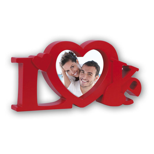 Portafoto a tema San Valentino a forma di scritta "LOVE" - FR417711563