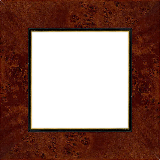 Cornice su misura Radica in Legno Satinata, Marrone, Stile Classico | 154010-ss-radica
