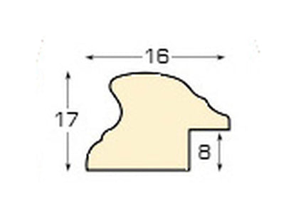 Cornice Ovale Noce Anticato 5x7 cm da parete con vetro e schienale