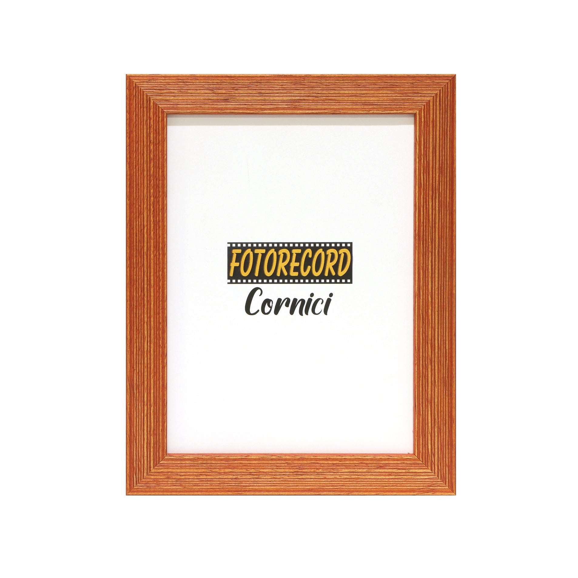 Cornice fotografica in legno Zigrinato Opaco colore Arancio - 20ARANCIO