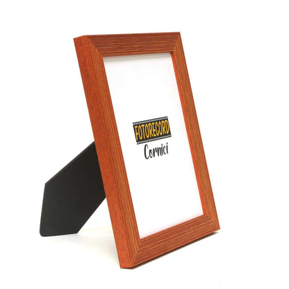 Cornice fotografica in legno Zigrinato Opaco colore Arancio - 20ARANCIO
