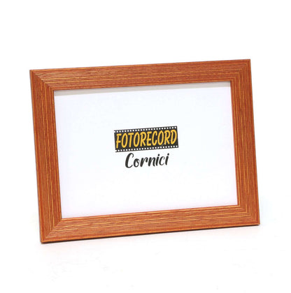 Cornice fotografica in legno Zigrinato Opaco colore Arancio - 20ARANCIO