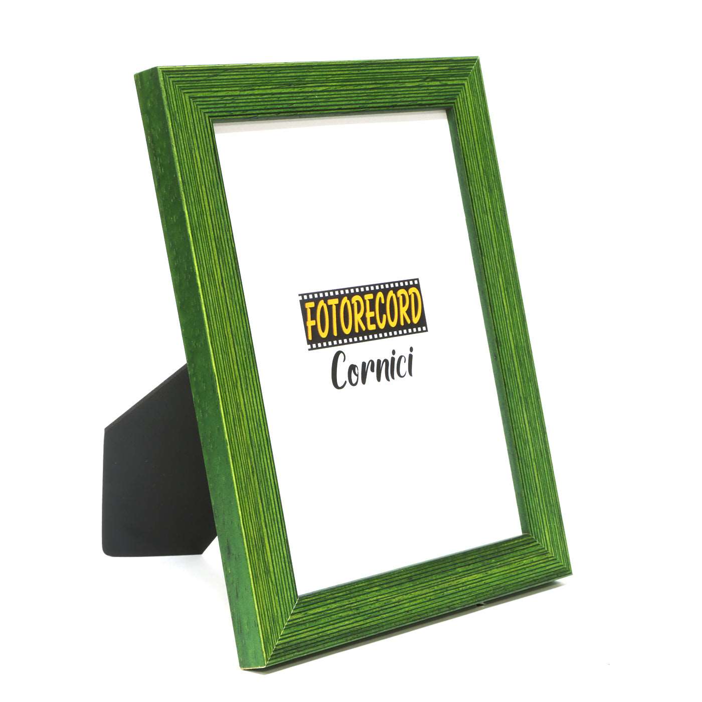 Cornice fotografica in legno Zigrinato Opaco colore Verde - 20VERDE