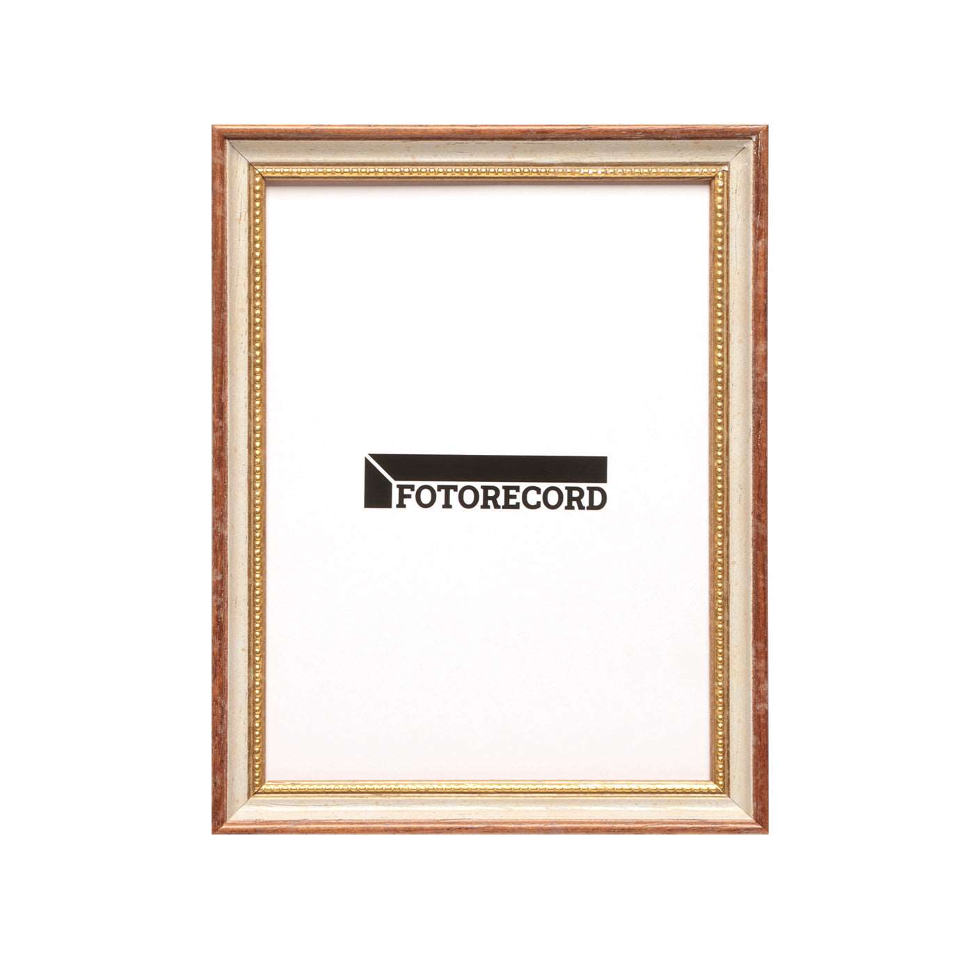 Cornice fotografica in legno Pastellato colore Oro - 213BIANCO