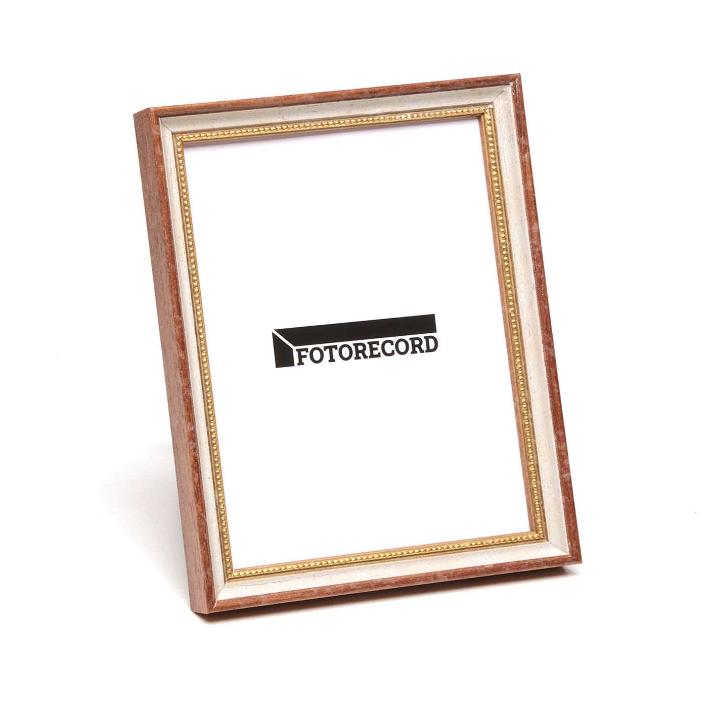 Cornice fotografica in legno Pastellato colore Oro - 213BIANCO