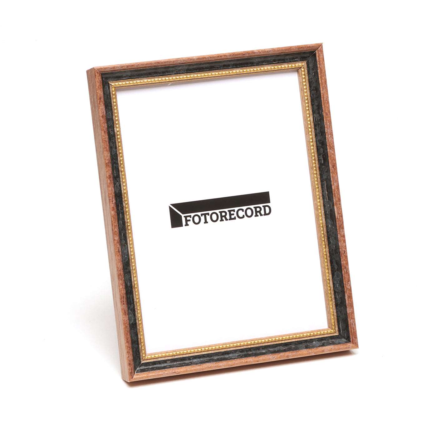 Cornice fotografica in legno Pastellato colore Grigio e Oro - 213GRIGIO