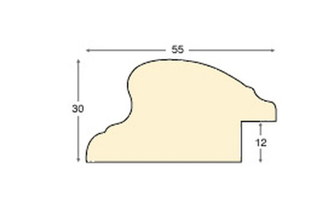 Cornice Tonda Oro Ø40 cm da parete con vetro e schienale