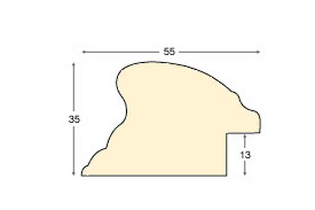 Cornice Tonda Oro Ø60 cm - solo cornice