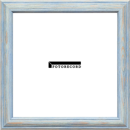 Cornice su misura Blu in Legno Decape, Blu, Stile Moderno | 152010-sd-blu