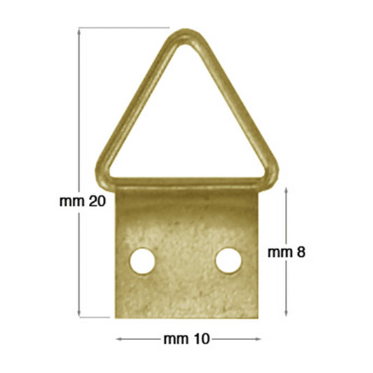 Brass-plated articulated hangers