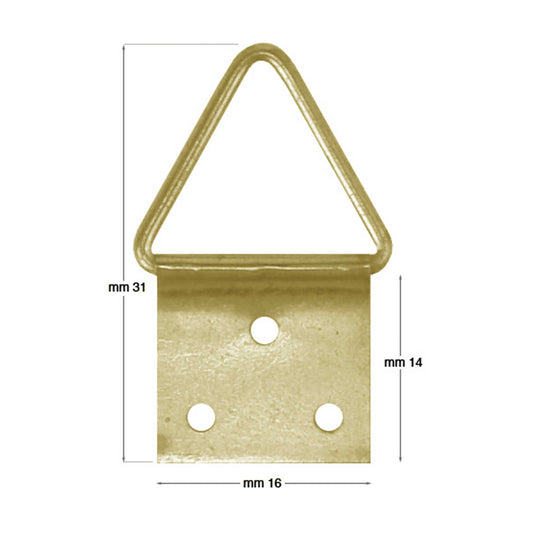 Brass-plated articulated hangers