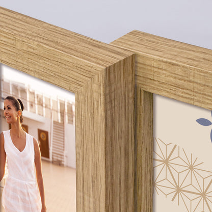 Cornice multipla in color legno da parete - ZD57B