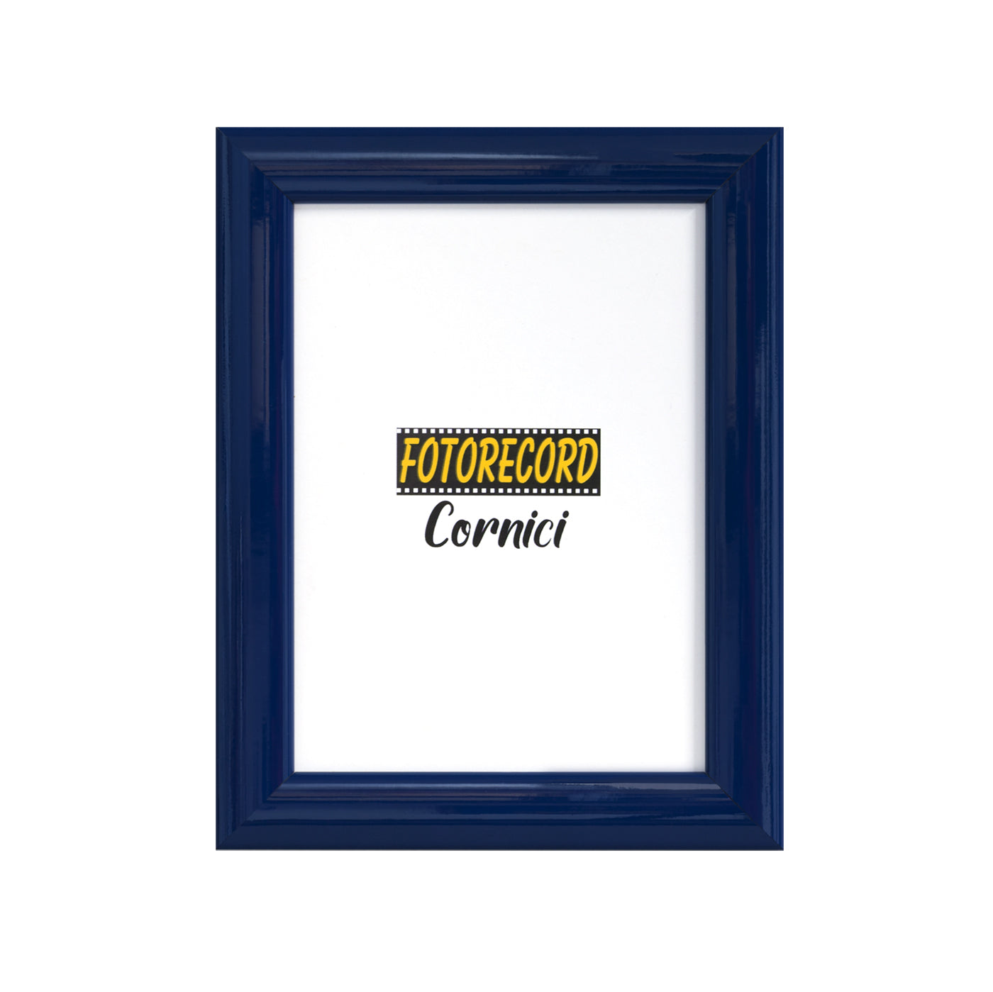 Cornice portafoto blu scuro laccato lucido - A2L25BL Fotorecord