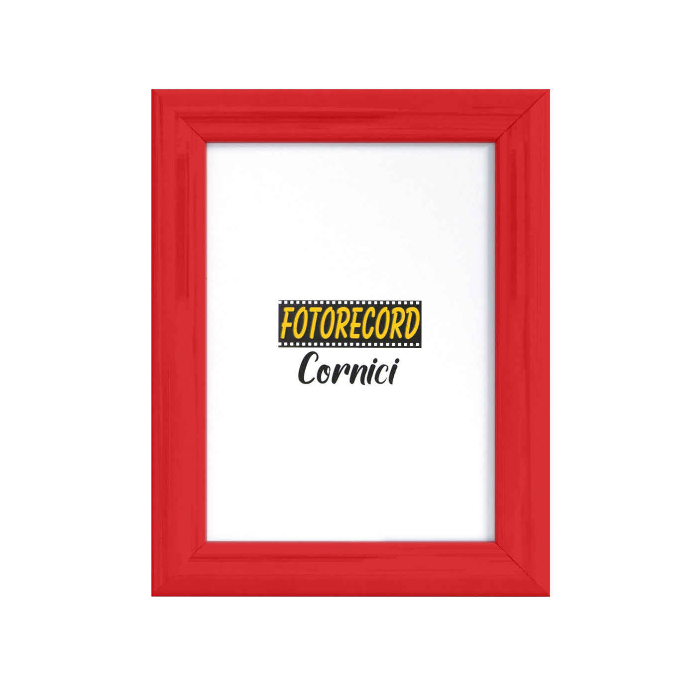 Cornice portafoto rosso laccato lucido - A2L25RS Fotorecord