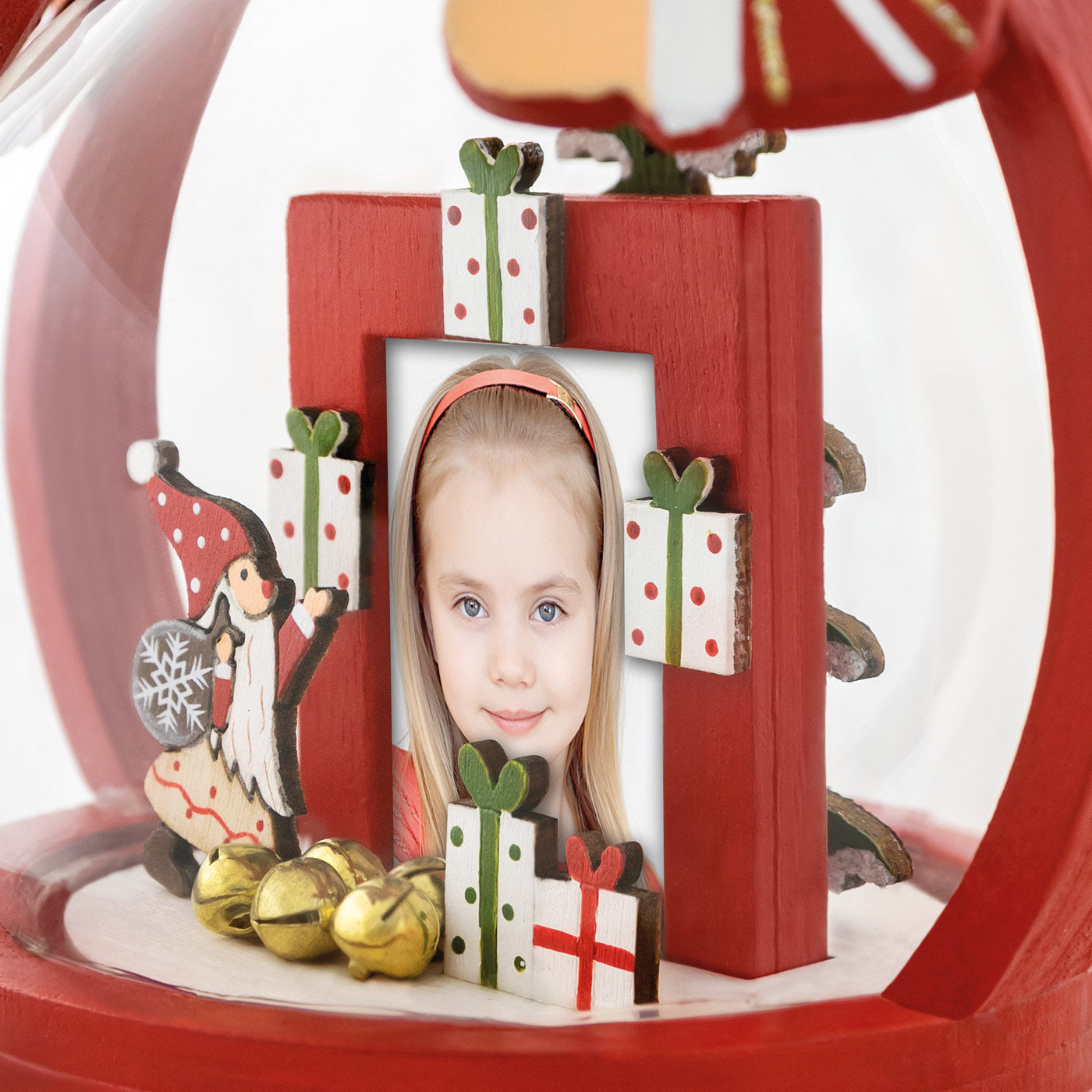 Gadget Natale in legno con foto personalizzata - FR0302003 Fotorecord