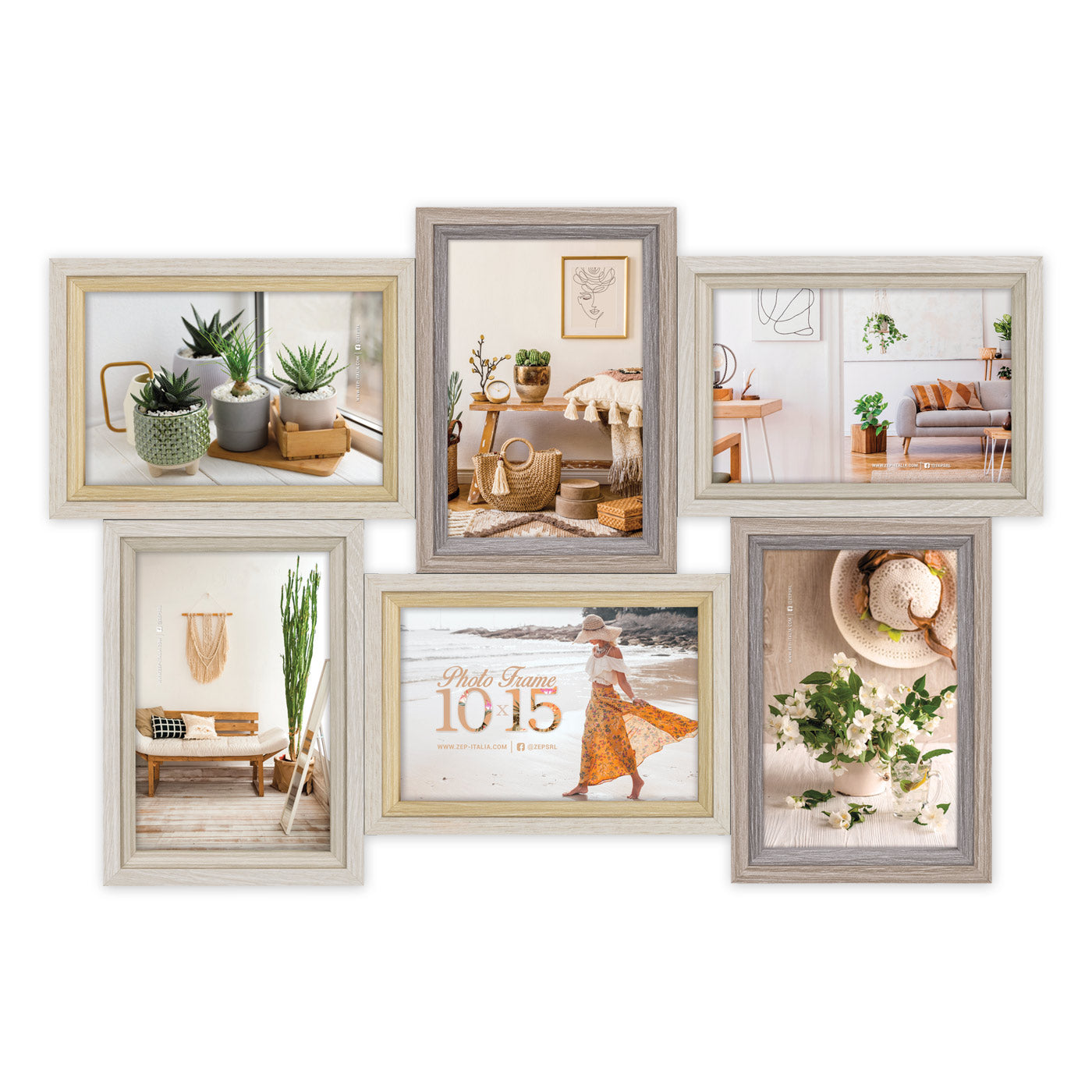 Multiple wooden wall frame - FR0105002