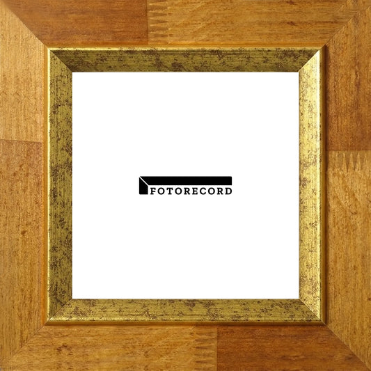 Cornice su misura Ambra Filo Oro Screziato in Legno Satinato, Giallo, Stile Classico