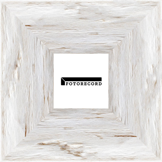 Cornice su misura Antico Bianco in Legno decapé, Bianco, Stile Moderno