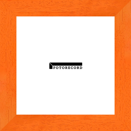 Cornice su misura Arancio in Legno Poro aperto, Arancione, Stile Moderno