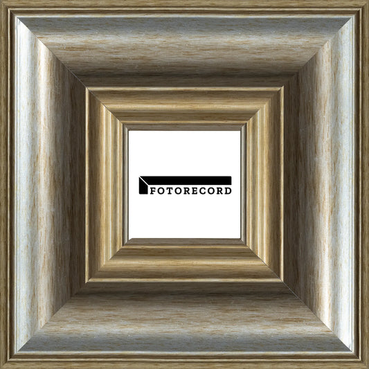 Cornice su misura Arg in Legno Satinata, Argento, Stile Classico